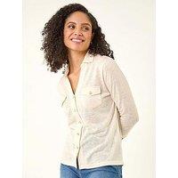Roman Pocket Front Stretch Blouse