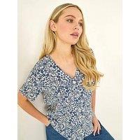 Roman Petite Button Blouse