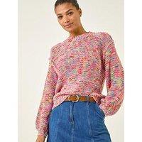 Roman Textured Space Dye Knit Jumper