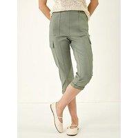 Roman Cropped Cargo Bengaline Trouser