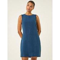 Roman Seam Detail Pocket Shift Dress
