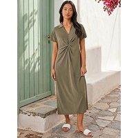Roman Petite Twist Waist Midi Dress