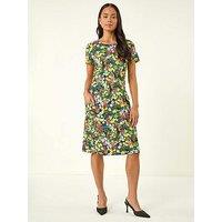 Roman Petite Floral Print Pocket Dress