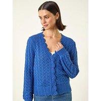 Roman Pointelle Button Knit Cardigan