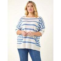 Roman Curve Stripe Knit Jumper