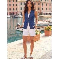 Roman Longline Button Waistcoat Jacket