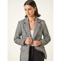 Roman Boucle Frayed Edge Jacket