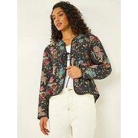 Roman Dusk Reversible Printed Quilted Jacket