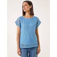 Roman Lace Overlay Stretch Top