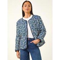 Roman Petite Geo Quilted Puffer Jacket