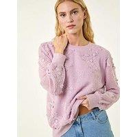 Roman Floral Mesh Knit Jumper
