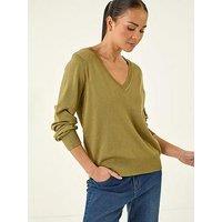 Roman Petite V-Neck Knit Jumper