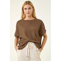 Roman Textured Stretch Tunic Top
