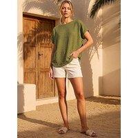 Roman Textured Stretch Tunic Top