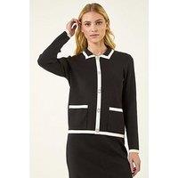 Roman Diamante Button Knit Jacket