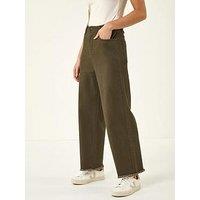 Roman Petite Cotton Frayed Hem Trouser
