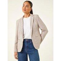 Roman Petite Boucle Revere Collar Blazer