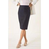 Roman Chevron Pencil Skirt