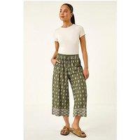 Roman Petite Aztec Border Cropped Trouser