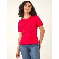Roman Embellished Heart T-Shirt