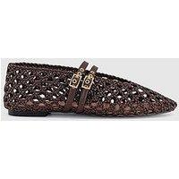 Office Flirt - Woven Mary Jane - Brown