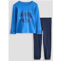 The Very Collection Cool Kid Single Long Sleeve Pyjama - Blue
