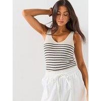 Vero Moda Vmnewlexsun Shine Sleeveless Top - Navy