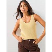 Vero Moda Vmnewlexsun Shine Sleeveless Top - Yellow