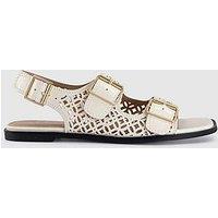 Office Sienna Laser Cut Buckle Detail Sandal - Off White
