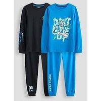 The Very Collection Boys Skater Long Sleeve Pyjama 2 Pack (3-16 Years)