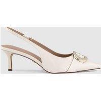 Office Maeva- Buckle Trim Slingback - Off White