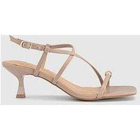 Office Mia Hardware Detail Heeled Sandal - Taupe