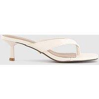Office Mila - Toe Post Heeled Sandal - White