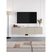 Decortie Combe Wall Mounted Tv Cabinet - Sandstone