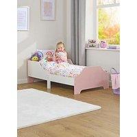 Liberty House Two Tone Toddler Bed - White & Pink