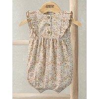 Mamas & Papas Baby Girls Ditsy Print Shortie Romper - Pink
