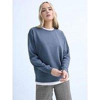 Long Tall Sally Faux Layer Top - Blue