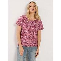 Long Tall Sally Bubble Hem T-Shirt - Red