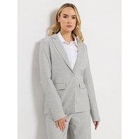 Long Tall Sally Tailored Blazer - Grey