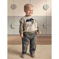 Mamas & Papas Baby Boys Wild & Free Boucle Sweatshirt - Beige