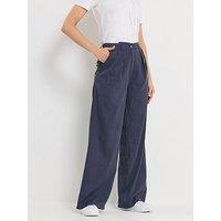 Long Tall Sally Pinstripe Trouser 36" - Blue