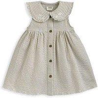 Mamas & Papas Baby Girls Gingham Embroidered Dress - Pink