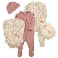 Mamas & Papas Baby Girls 5 Piece Welcome To The World Clothing Set - Pink