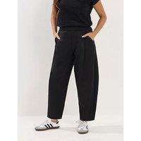 Pixiegirl Petite Scuba Pleat Barrel Trouser - Black