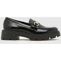 Schuh Youth Loyalty Chunky Love Heart Loafer - Black