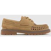 Schuh Youth Lonely Woven Lace Up - Brown
