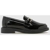 Schuh Junior Laura Embellished Snaffle Loafer - Black