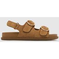 Schuh Junior Twist Velcro Footbed Sandal - Beige