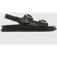 Schuh Youth Twist Velcro Footbed Sandal - Black