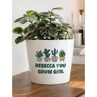 The Personalised Memento Company Personalised Ceramic Plant Pot
